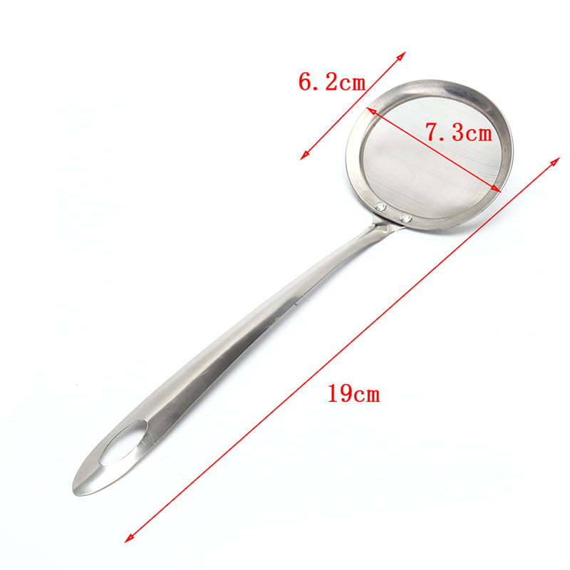 1PC Skimmer Spoon For Hot Pot Mesh Strainer Fat Oil Filters Skimming Greasfi