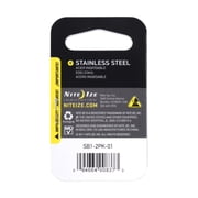Nite Ize S-Biner® Dual Carabiner Stainless Steel #1 - 2 Pack - Black