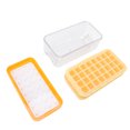 thumbnail image 4 of Ice Making Tray, Stackable 2 Layers Silicone Ice Trays with Lid for Drinks Yellow, 4 of 8