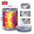 thumbnail image 3 of 12oz Tumblers Rainbow Tie Dye Mandala Pattern Vacuum Insulated Stainless Steel Travel Tumbler Cups Mug with Lid and Straw for Beer,Coffee,Beverages with Cleaning Brush for Cold & Hot Drinks, 3 of 5