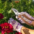 thumbnail image 4 of Garden Pruning Shears, Stainless Steel Bypass Handheld Pruners with Pulley Lever, Effort-Saving Ratchet, Anti-Slip Ergonomic Handle for Plants, Brown, 8.27in, 4 of 6