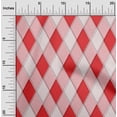 thumbnail image 2 of oneOone Silk Tabby Red Fabric Argyle Sewing Craft Projects Fabric Prints By Yard 42 Inch Wide, 2 of 4