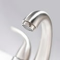 thumbnail image 5 of Centerset 4 Inch Brushed Nickel 2 or 3 Holes Stainless Steel Bathroom Sink Faucet, 2 Handle Bathroom Faucet with Copper Pop Up Drain and Water Supply Lines, BF008-5-BN, 5 of 9