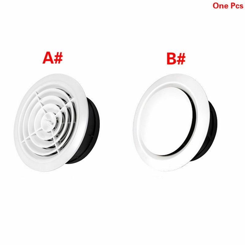ABS Ventilation Grille Air Vent Round Air Grille Air duct Vent Covers Louver Vent 75/100/150/200mm Ceiling Wall Mount Round