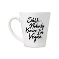 thumbnail image 1 of Grindstore - Taza Nobody Knows Im Vegan (Blanco, Negro), 1 of 2