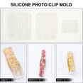 3 Pcs Resin Clip Peg Molds Clothes Pin Casting Postcard Clip Craft