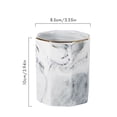 thumbnail image 2 of Bolígrafos Con Soporte Para Brochas De Maquillaje De Mármol Y Cerámica Nórdica Para La Decoración Del Baño Del Hogar Eigraketly HA040277-02, 2 of 6