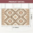 thumbnail image 2 of 3'x5' Area Rugs for Living Room, Machine Washable Non-Slip Carpet, Soft Faux Wool Low Pile Moroccan Farmhouse Western Rug, Camel, 2 of 5