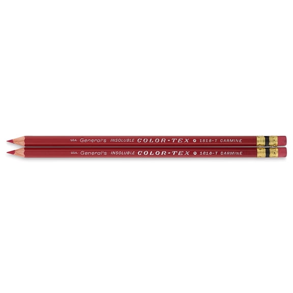 General's Color-Tex Red Checking Pencil - Pkg of 2
