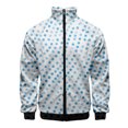 thumbnail image 3 of Chaqueta con estampado geométrico en 3D para hombre, abrigo de manga larga con estampado moderno, ropa de calle, chaquetas deportivas de gran tamaño con cremallera y personalidad, 3 of 5
