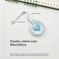 thumbnail image 2 of Heart Mini Tape Measure Retractable Pocket Ruler Inch/Cm Sewing Body Ruler, 2 of 2