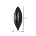 thumbnail image 2 of Vickerman 8" Black Shiny Line Finial Ornament, Pack of 4, 2 of 3