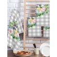 thumbnail image 2 of Easter Kitchen Dish Towels for Drying Dishes Set of 4, Spring Colorful Eggs Flower Leaf Grey Plaid Checkered Waffle Weave Microfiber Hand Tea Bathroom Towels Quick Dry & Absorbent Towel 15.7x23.6, 2 of 7
