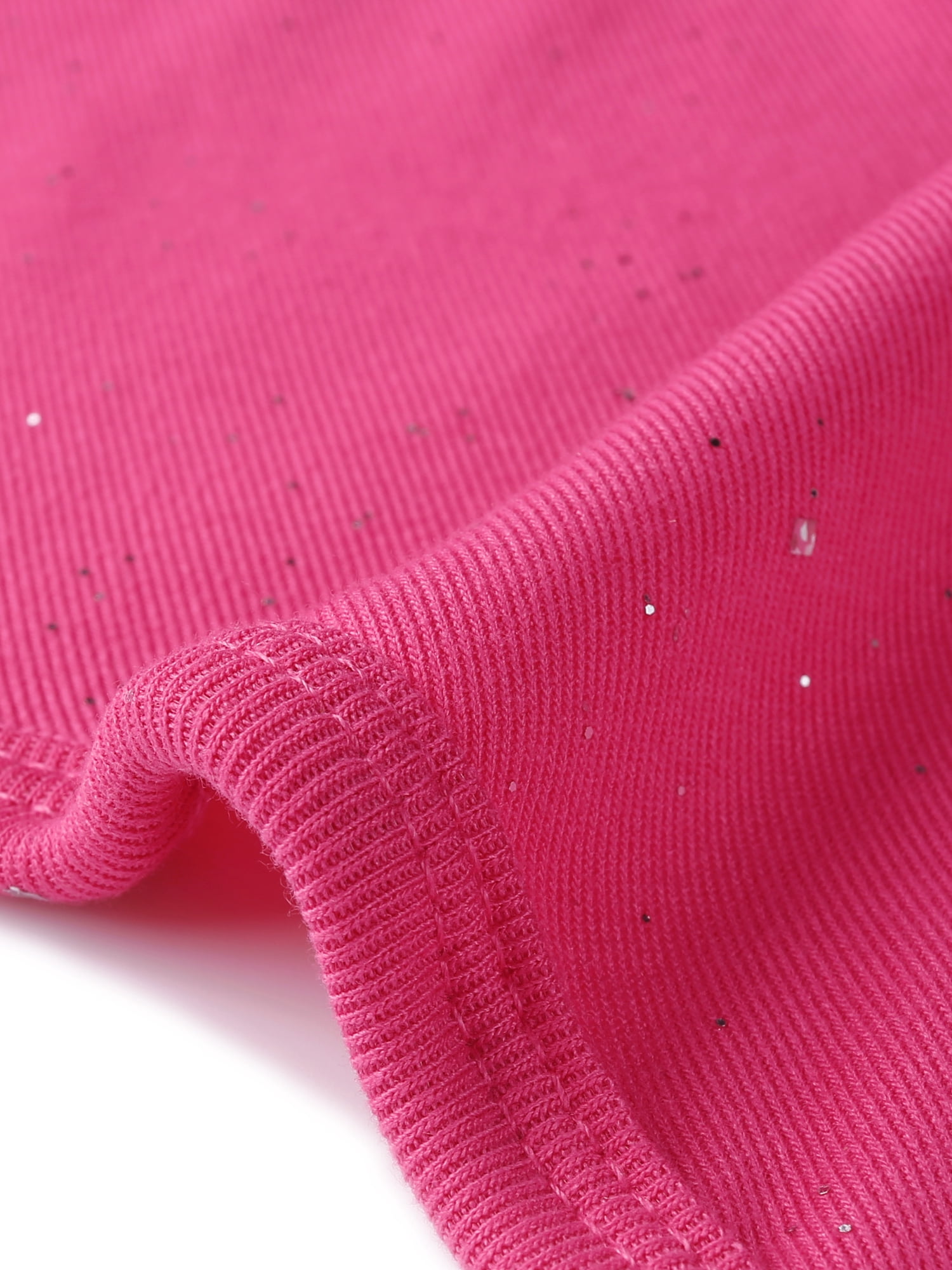 DARING DIVA Sleeveless Bodysuits Sparkly Crew Neck Top XS Hot Pink