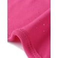 thumbnail image 5 of DARING DIVA Sleeveless Bodysuits Sparkly Crew Neck Top M Hot Pink, 5 of 6