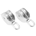 thumbnail image 2 of M50 Double Pulley Block, Versatile 400KG Loading Lifting Double Pulley Block 360 Degree Rotatable Heavy Duty  for Indoor Outdoor, 2 of 8