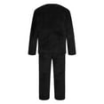 thumbnail image 6 of Men's Winter Flannel Pajama Set - Long Sleeve & Lounge Pants | Velvet Trim Cozy Sleepwear & Loungewear, 6 of 7