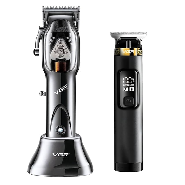 Maquina Para Cortar Cabello Pelo Combo VGR Clipper, Trimmer