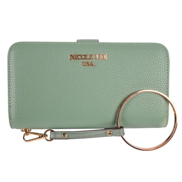 Cartera Marca Nicole Lee Lisa Con Correa Verde Nicole Lee Liola BIFOLD Wallet Wristlet