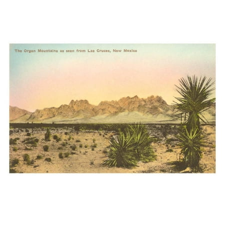 Mexican Art Artists - Organ Mountains, Las Cruces, New Mexico Print Wall Art