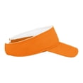 thumbnail image 4 of Toptie Kids UV Sun Protection Visor Cap Adjustable Cotton Sun Hat Visors for Boys Girls Aged 2-10 Years Old-Orange, 4 of 8