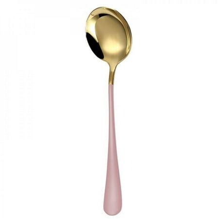 

Big promotion!!Spoon Dessert Spoon Long Handle Soup Snap Can Love Round Head Home Rice Spoon Mixing Spoon And Spoon Stainless Steel Norbi