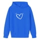 thumbnail image 4 of Sudaderas con capucha para niños y niñas, sudaderas casuales de manga larga, lindas sudaderas de gran tamaño con bolsillo de polar, chaquetas para niñas, 4 of 4