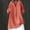 Orange, variant on Womens Button Down Shirts Long Sleeve Cotton Linen Gauze Tops Casual Collared Blouses Loose Fit Loose Shirt Top Stand Solid Color Sleeve Collar Casual Shirt Shirt Mint Green 3Xl