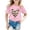 Pink, variant on ibiyuan Boys Clothes Size 8 Crewneck Funny Short Sleeve Toddler Girl Shirt Graphic Print Tees Soft Kids Cotton Summer Top