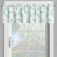 thumbnail image 2 of Ambesonne Turquoise Valance Pack of 2, Swirling Branch Lines, 54"X12", Turquoise, 2 of 5