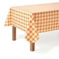 thumbnail image 6 of Mainstays Orange Plaid PEVA Tablecloth, Spring & Summer, 60"W x 102"L Rectangle, for Outdoor and Indoor, 6 of 6