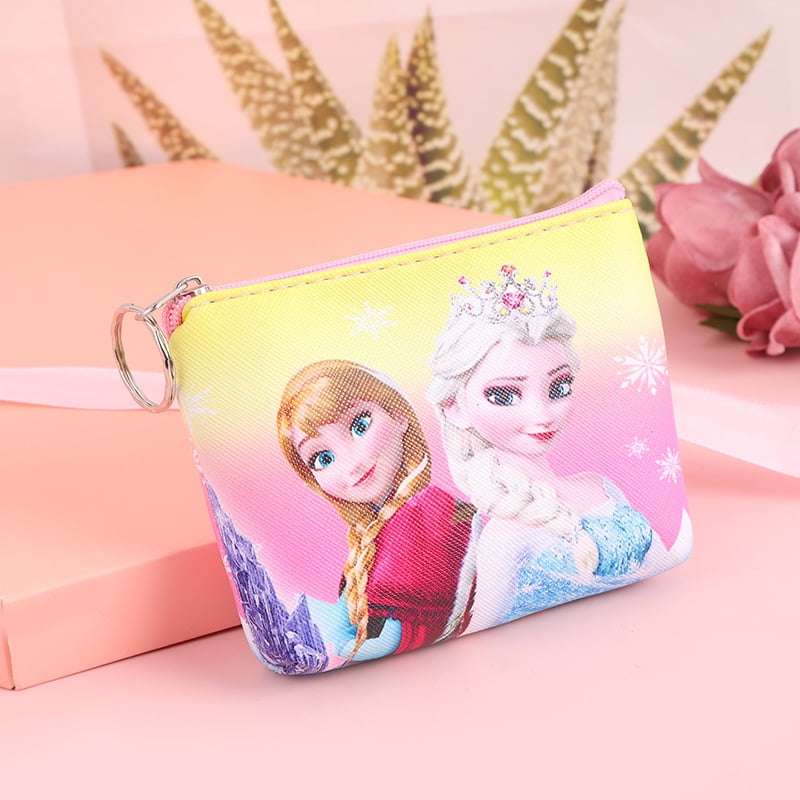 Disney Frozen Cartoon Anime Wallet Male And Female Student Storage