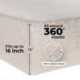 thumbnail image 4 of Mainstays 4-Piece 300 Thread Count Pink Floral Cotton Blend Percale Bed Sheet Set, Full, 4 of 9