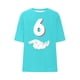 thumbnail image 4 of Tops para hombre, blusas y camisas de manga corta con cuello redondo para hombre, jersey informal con cuello redondo estampado para hombre, pantalones cortos deportivos para fitness, blusa de poliéste, 4 of 5