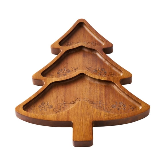 The Pioneer Woman Acacia Wood Christmas Tree Serving Board