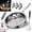 10.23in, variant on Titanium Frying Pan with Lid, 12" Titanium Cookware, 100% Pure Titanium, Non-Stick, Scratch-Resistant, Hammered Design, Heat-Resistant, Suitable for All Stovetops, Chemical-Free (No Lid,11.81in)