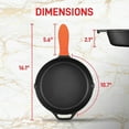 thumbnail image 3 of NutriChef 10" Pre Seasoned Nonstick Cast Iron Frying Pan w/ Lid & Handle Cover, 3 of 5