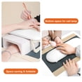 thumbnail image 3 of Diesisa Reposabrazos para uñas, reposamanos plegable de piel sintética para manicura, con tapete de uñas suave para mesa, reposamanos suave para uñas acrílicas/almohada de mano para uñas para uso en s, 3 of 5