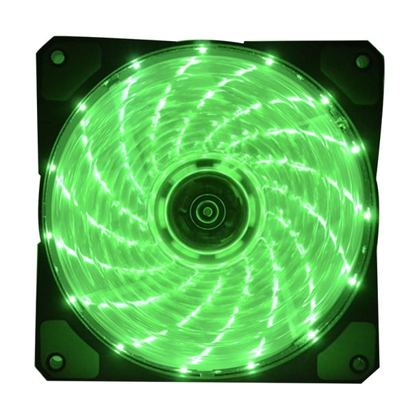 Ventilador de caja de PC de computadora ultra silencioso LED de 120 mm 15 LED Ventilador de enfriamiento del disipador de calor de la CPU de 12 V sidaley DZ7735-04