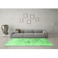 thumbnail image 3 of Ahgly Company Indoor Rectangle Abstract Emerald Green Contemporary Area Rugs, 6' x 9', 3 of 4