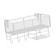 thumbnail image 3 of Cesta de almacenamiento colgante para mesita de noche sobre estante organizador Cesta de almacenamiento colgante para dormitorio Blanco B, 3 of 9