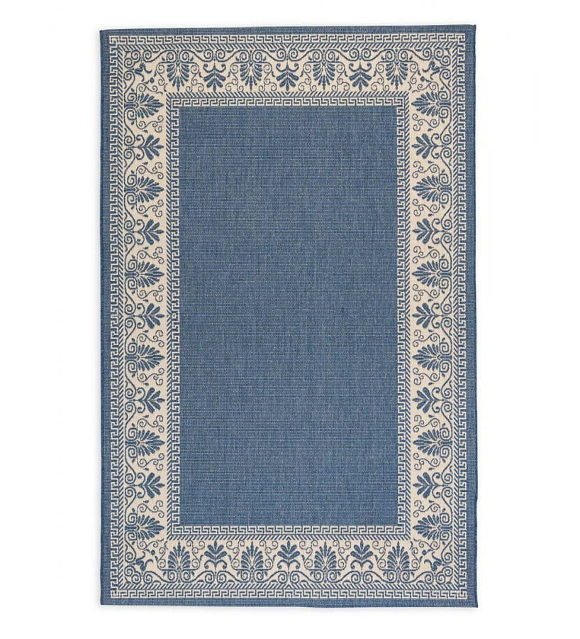 Plow & Hearth Veranda Border Indoor/Outdoor Rug, 5'3