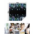 thumbnail image 4 of Colorful Leaf Cloth Napkins Set of 4 Reusable Dinner Napkins, Farm Pastoral Plant Watercolor Black Cocktail Napkin Washable Table Napkins for Wedding/Holiday Party/Baby Shower 20"x20", 4 of 7