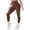 v#39Brown146, variant on Yoga Pants Women High Waist Seamless Workout Stretchy Leggings Relaxed Fit Calf Length Solid Color for Summer Party Night Delicate Trousers,Black,L