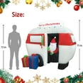 thumbnail image 3 of Jeco 6.5 Feet Inflatable Camper with Santa in Red/Green, 3 of 5