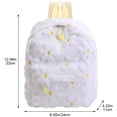 thumbnail image 3 of Jiibva Plush Backpack for Woman Lightweight Fluffy Casual Travel Rucksack Cute Handbag for Daypacks Travel, 3 of 7