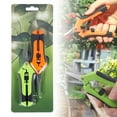 thumbnail image 1 of 2pc Curved Gardening Trimming Scissors Pruner Shear Plant Trimmers Green And Orange, 1 of 9