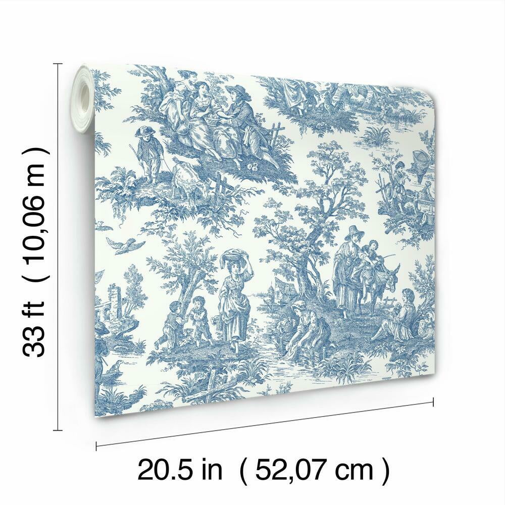 Waverly Country Life Toile Peel and Stick Wallpaper