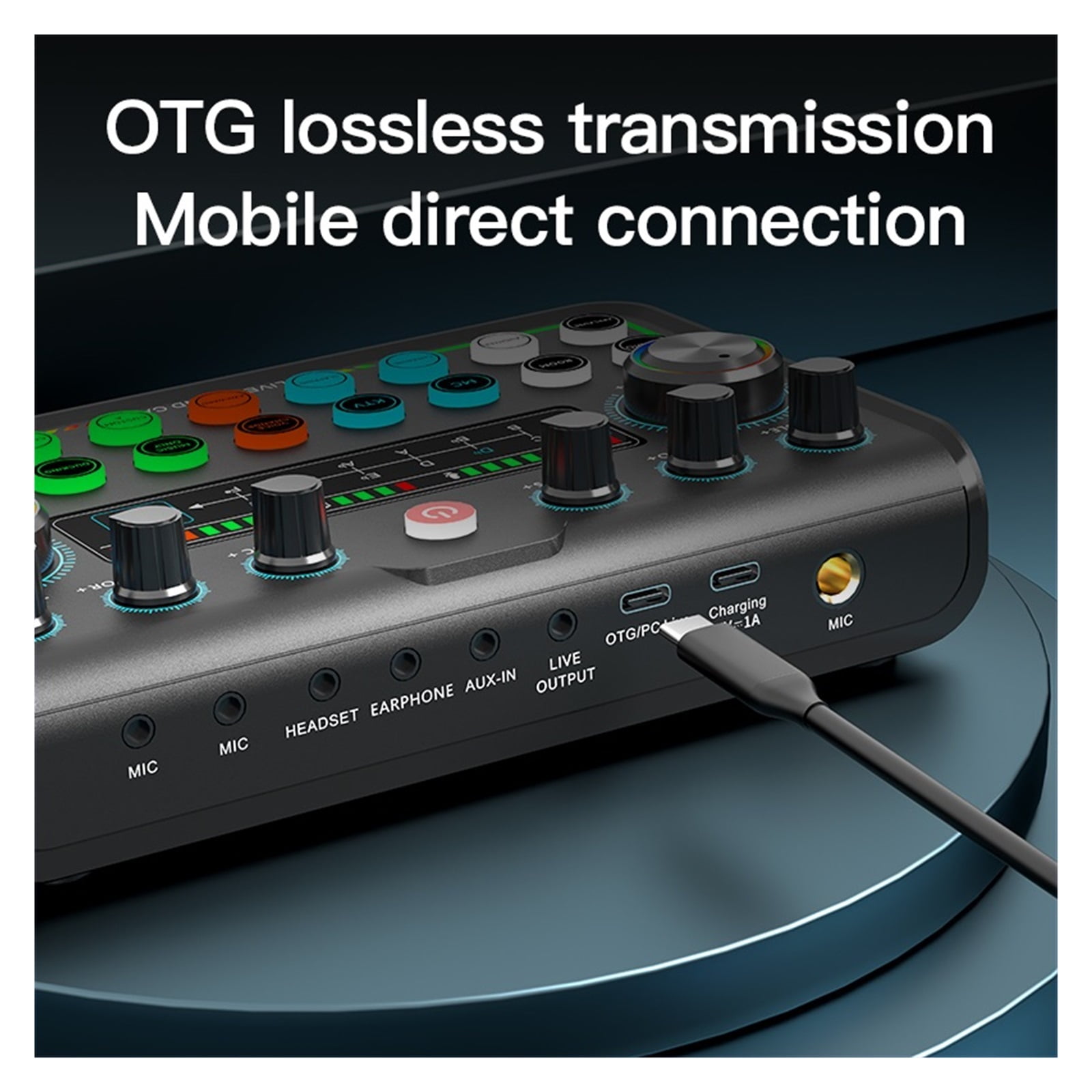 Podcasting Equipment with Interface and Studio Condenser Microphone, Play Live Sound