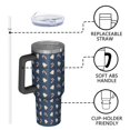 thumbnail image 4 of Christmas 40oz Tumbler– Stainless Steel Insulated Tumbler with Handle and Straw, Large Capacity Travel Cup for Hot & Cold Drinks, 4 of 7